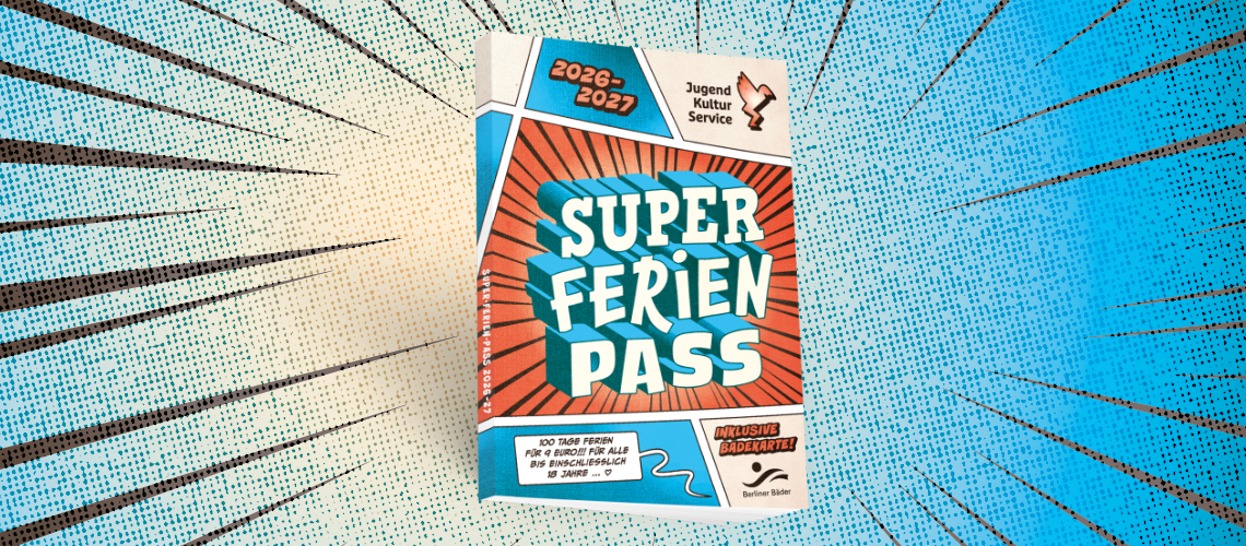 Illustration mit Titelbild des Superferienpasses