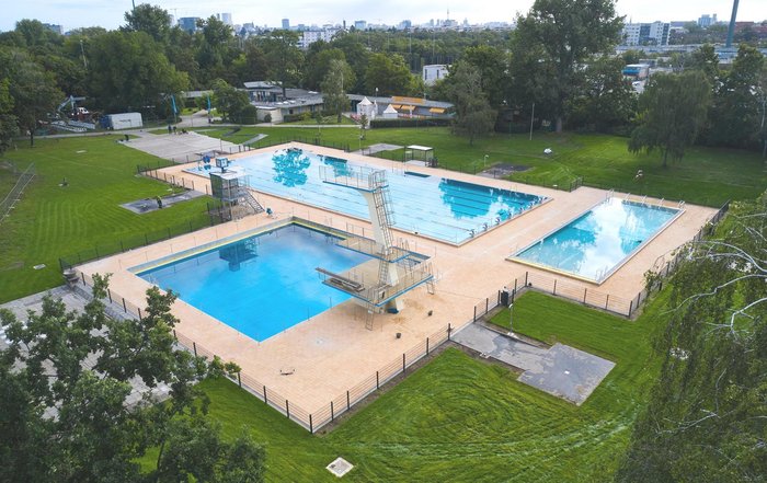 Sommerbad Wilmersdorf Vogelperspektive