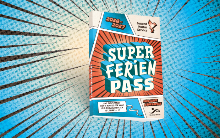Illustration mit Titelbild des Superferienpasses