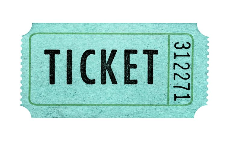 Bild einer Abrisskarte mit dem Aufdruck Ticket