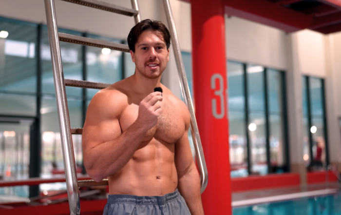 Fitness-Influencer Paul Unterleitner im Stadtbad Tiergarten