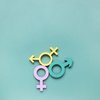 Illustration All-Gender-, Männlichkeits- und Weiblichkeitssymbole