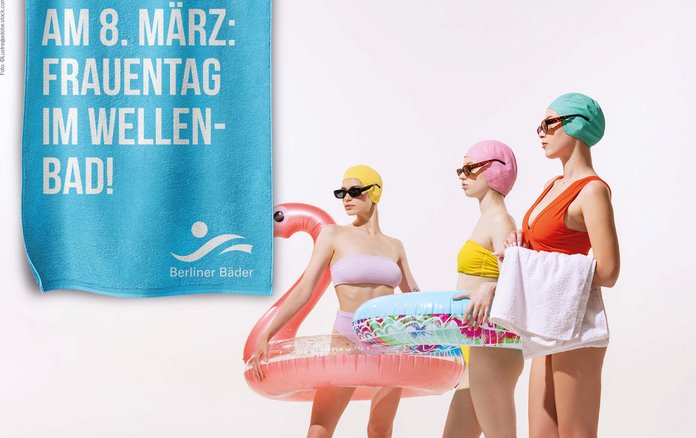 Frauenschwimmen am Frauentag 2023 - Wellenbad Spreewaldplatz