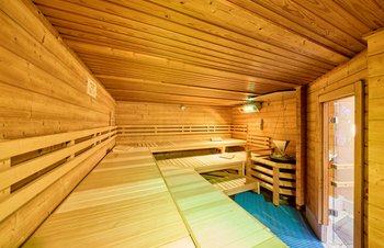 Sauna von innen im Stadtbad Lankwitz